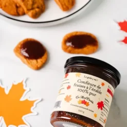 Confiture de fraises à l'érable 100% pur