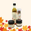 Pack été : Vinaigrette au sirop d'érable pur, Symphonie de poivres, Moutarde à l'ancienne, Gelée de sirop d'érable